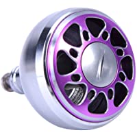 Alomejor Pomo de Mango de Pesca- pomo de Metal de Repuesto con 2 rodamientos de Bolas Accesorio de Pesca